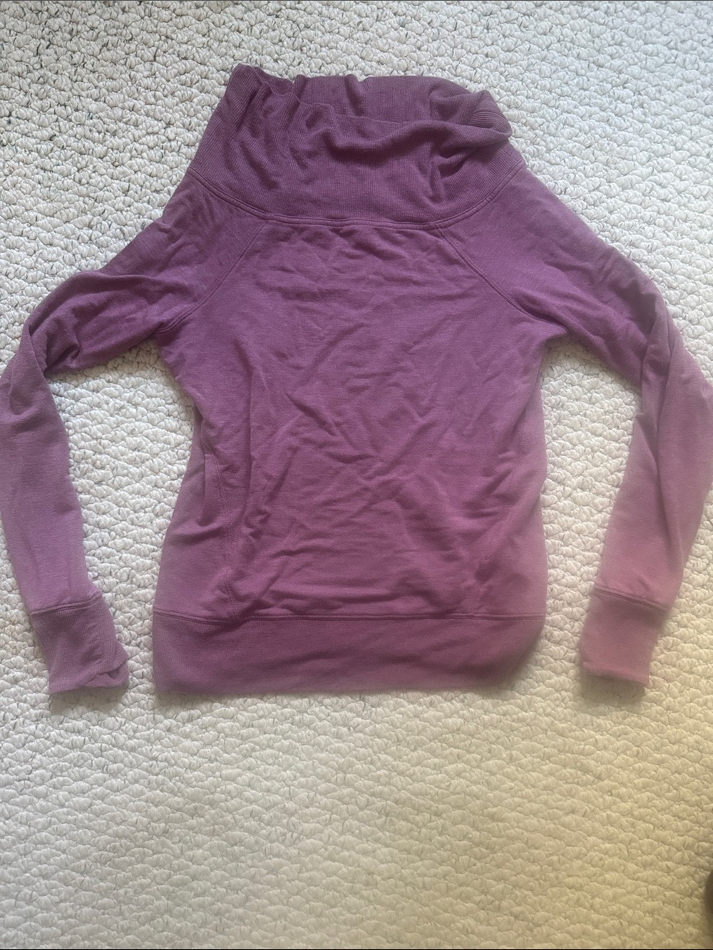 Athleta Mauve Cowl Neck Pullover Sweater